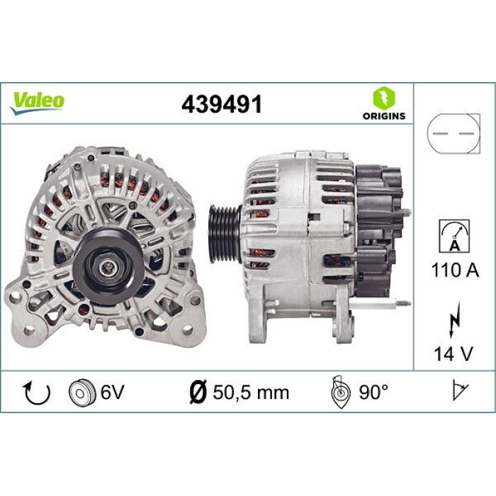 Valeo Lichtmaschine 439491 Valeo Lichtmaschine 439491