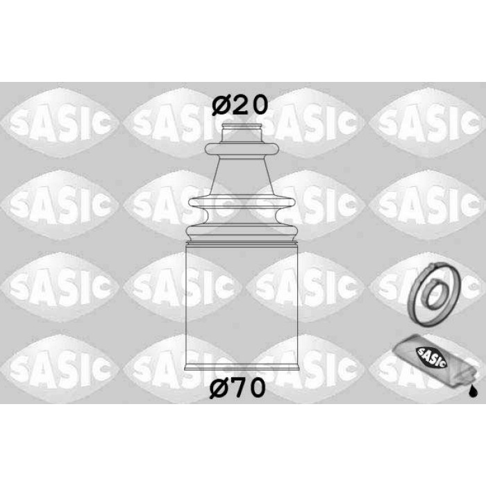 SASIC Faltenbalgsatz, Antriebswelle 2873613 SASIC Faltenbalgsatz, Antriebswelle 2873613