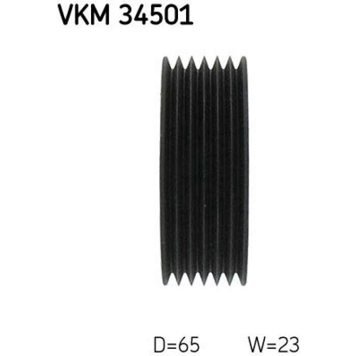 SKF Keilrippenriemen-Umlenkrolle VKM 34501 SKF Keilrippenriemen-Umlenkrolle VKM 34501