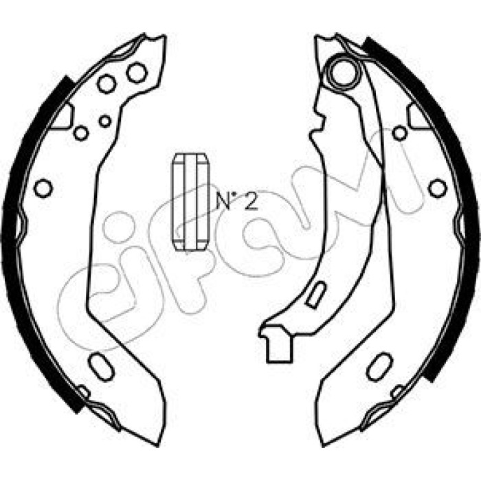 CIFAM Bremsbackensatz 153-322 CIFAM Bremsbackensatz 153-322
