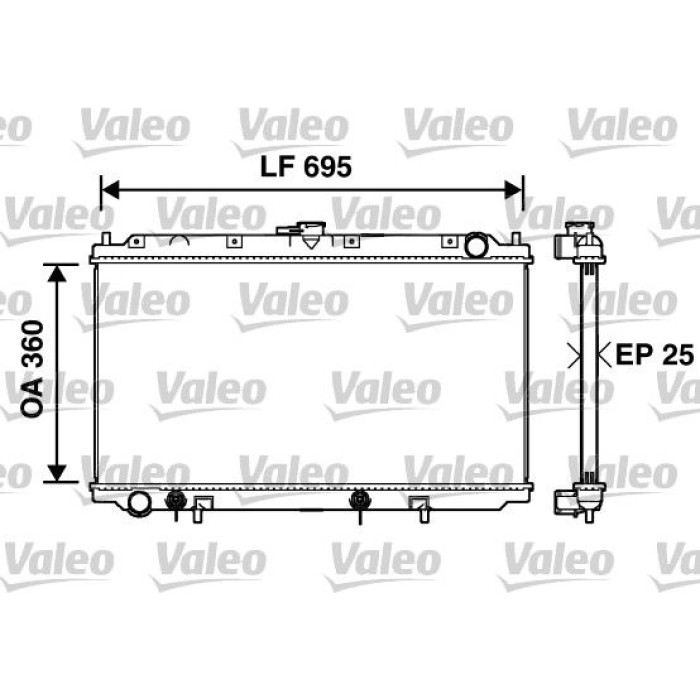 Valeo Motorkühler 734215 Valeo Motorkühler 734215