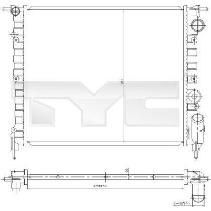 TYC Motorkühler 728-0031 TYC Motorkühler 728-0031
