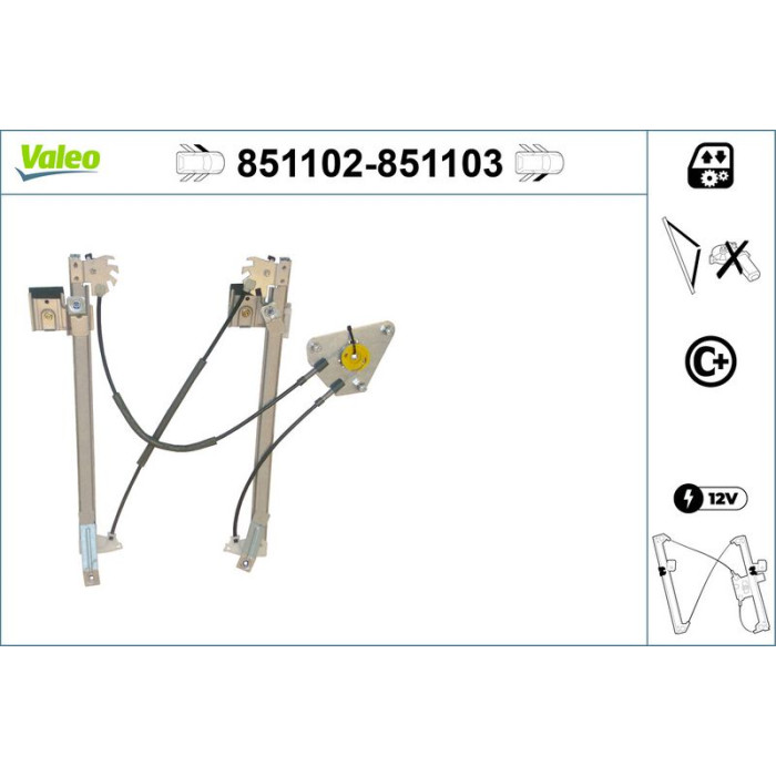 VALEO 851102 Fensterheber VALEO 851102 Fensterheber