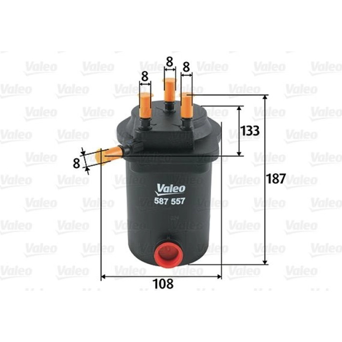 Valeo Kraftstofffilter 587557 Valeo Kraftstofffilter 587557