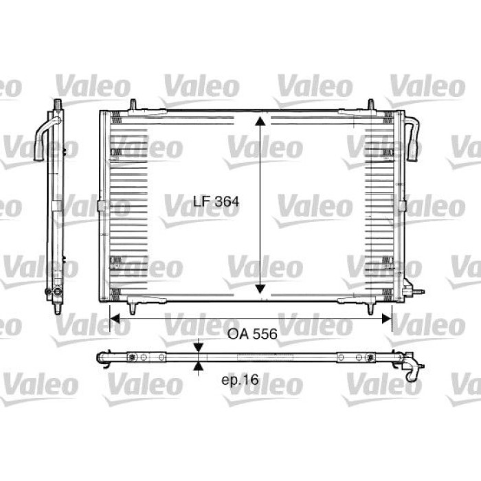 Valeo Klimakondensator 817283 Valeo Klimakondensator 817283