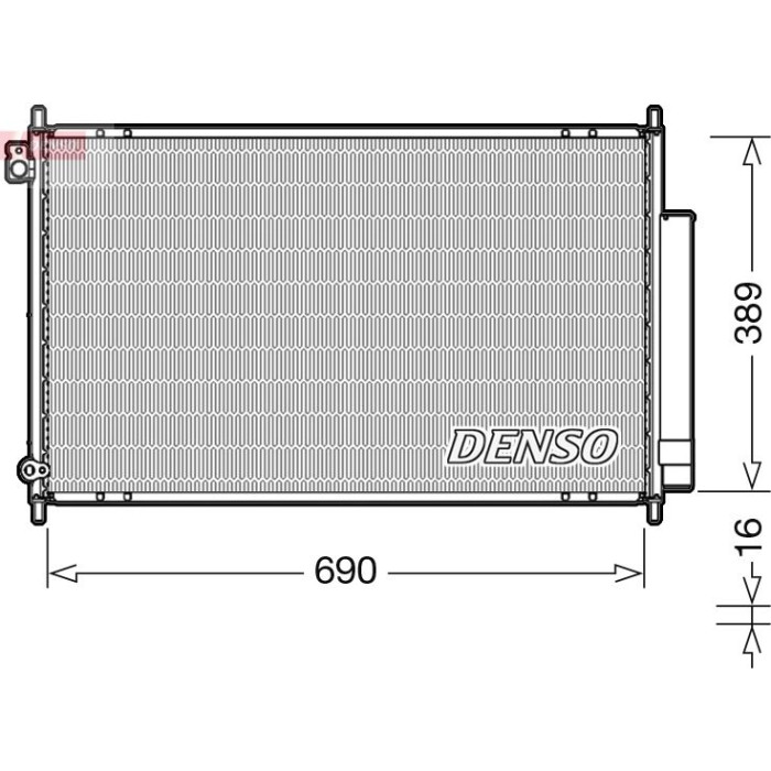 Denso Klimakondensator DCN40016 Denso Klimakondensator DCN40016