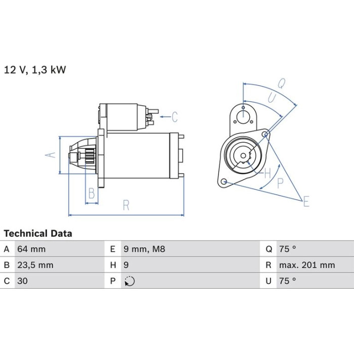 Bosch Starter 0 986 024 200 Bosch Starter 0 986 024 200