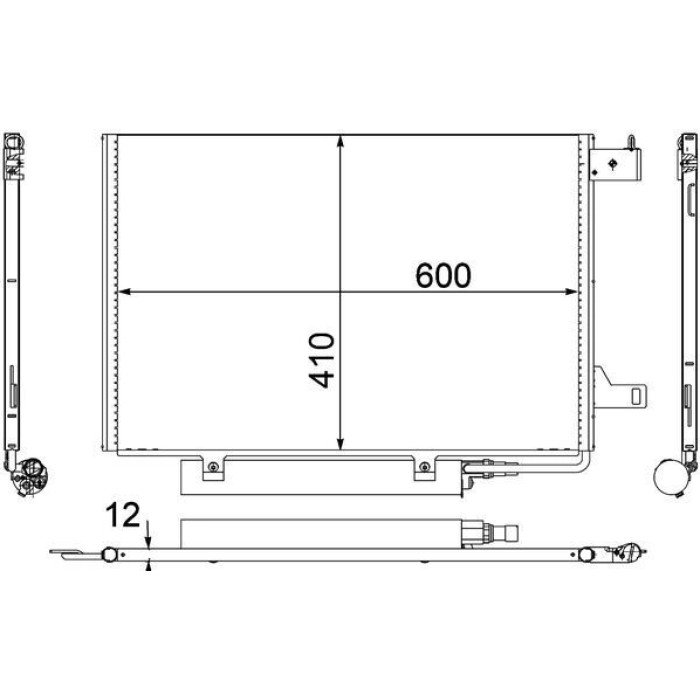 MAHLE Kondensator, Klimaanlage AC 370 000P MAHLE Kondensator, Klimaanlage AC 370 000P