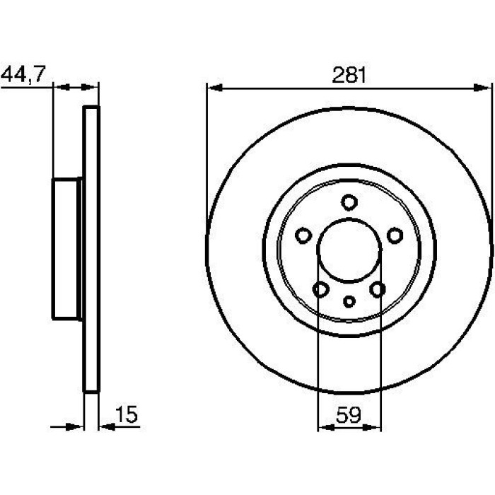 Bosch Bremsscheibe Vorderachse 0 986 478 668 Bosch Bremsscheibe Vorderachse 0 986 478 668