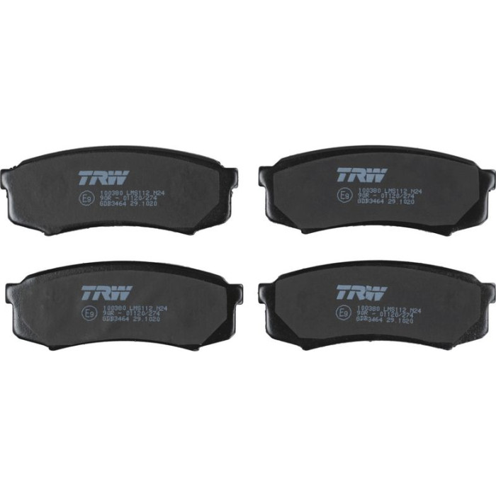 GDB3464 TRW Bremsbelagsatz Toyota Landcruiser 03-/Pajero 03- GDB3464 GDB3464 TRW Bremsbelagsatz Toyota Landcruiser 03-/Pajero 03- GDB3464