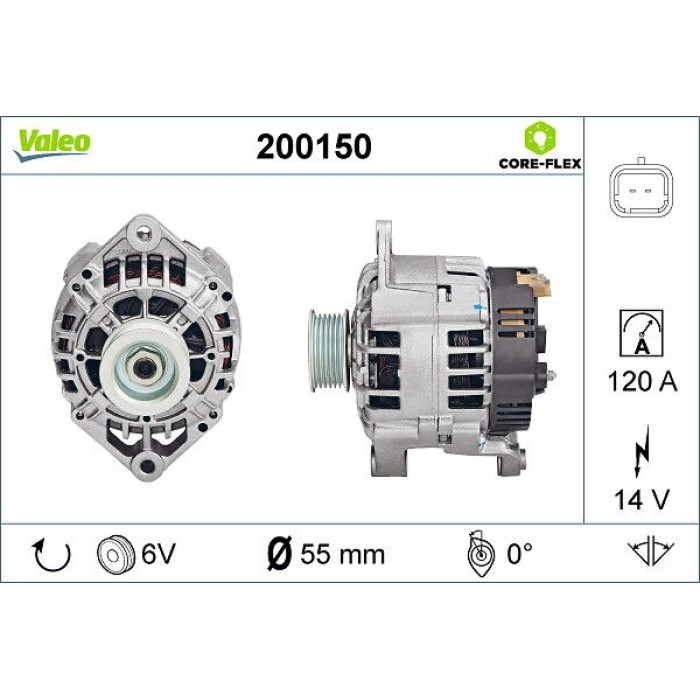 Valeo Lichtmaschine 200150 Valeo Lichtmaschine 200150