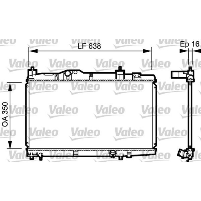 Valeo Motorkühler 734916 Valeo Motorkühler 734916