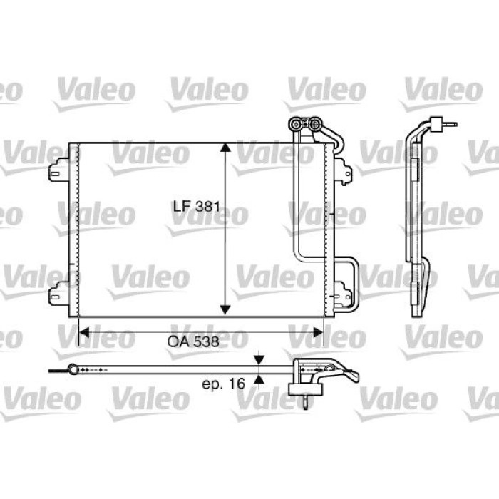 Valeo Klimakondensator 817509 Valeo Klimakondensator 817509