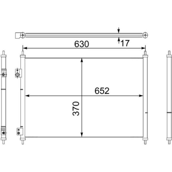 Kondensator, Klimaanlage AC 755 000S Kondensator, Klimaanlage AC 755 000S