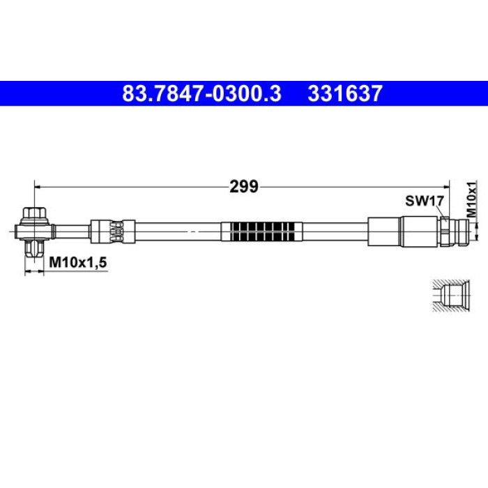 ATE Bremsschlauch 83.7847-0300.3 ATE Bremsschlauch 83.7847-0300.3