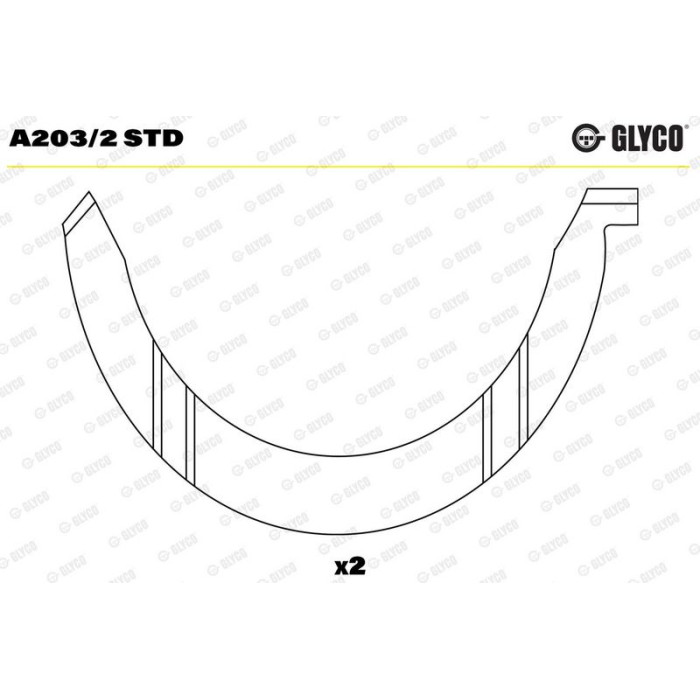 GLYCO Distanzscheibe, Kurbelwelle A203/2 STD