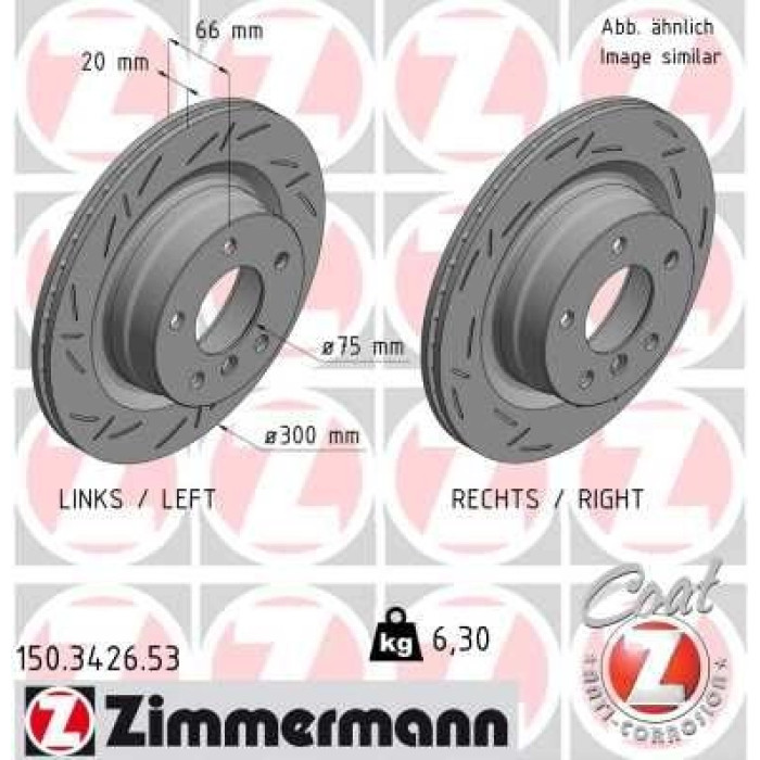 Zimmermann Bremsscheibe 150.3426.53 Zimmermann Bremsscheibe 150.3426.53