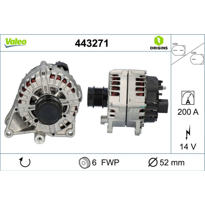 Valeo Lichtmaschine 443271 Valeo Lichtmaschine 443271