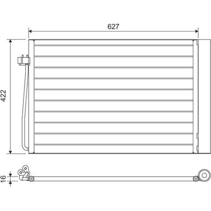 Valeo Klimakondensator 817850 Valeo Klimakondensator 817850