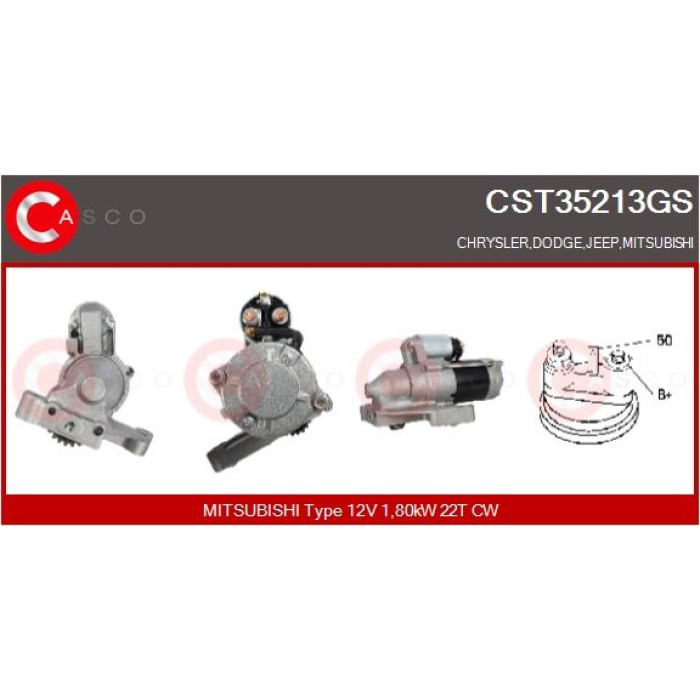CASCO Anlasser CST35213GS CASCO Anlasser CST35213GS