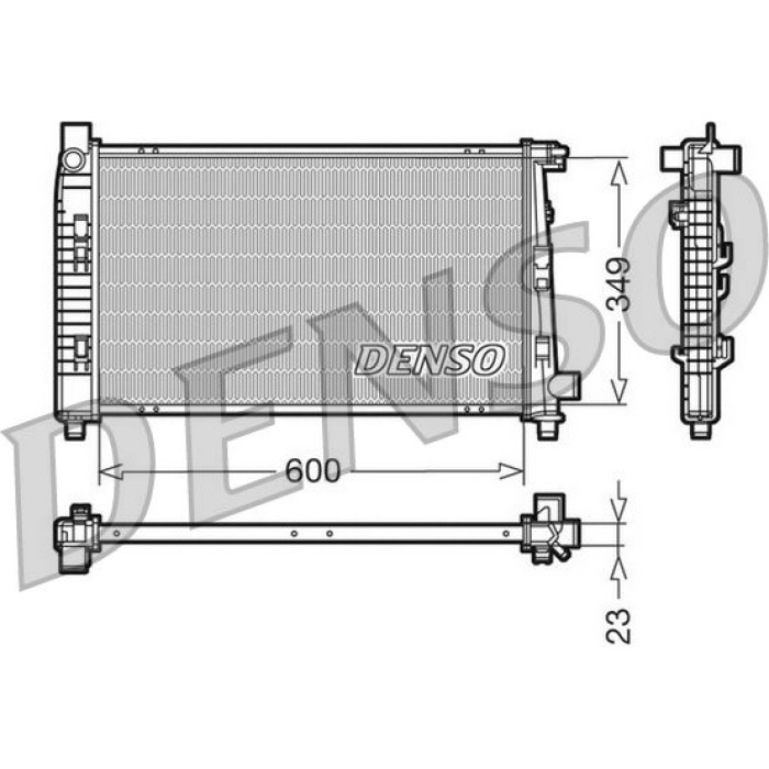 Denso Motorkühler DRM17100 Denso Motorkühler DRM17100