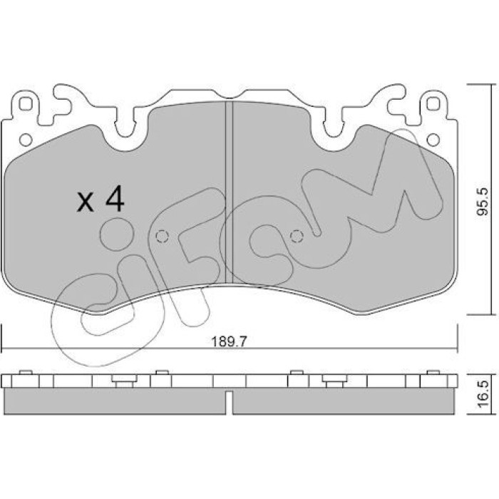 CIFAM Bremsbelagsatz, Scheibenbremse 822-1024-0 CIFAM Bremsbelagsatz, Scheibenbremse 822-1024-0