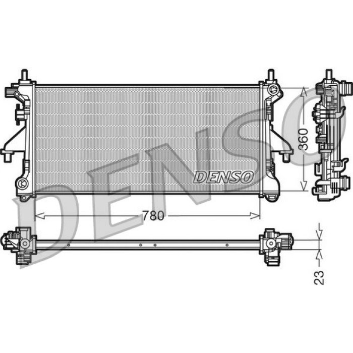 Denso Motorkühler DRM21100 Denso Motorkühler DRM21100