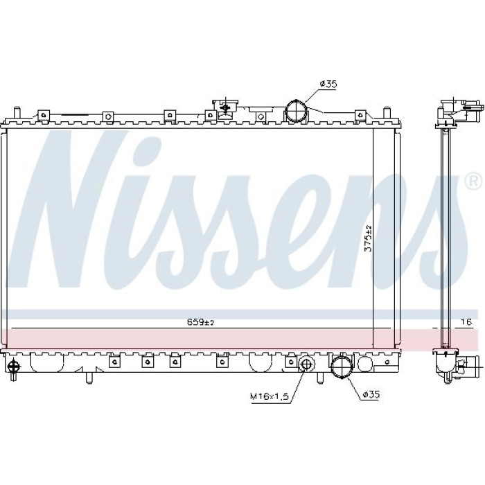 Nissens Wasserkühler PKW 62839 Nissens Wasserkühler PKW 62839