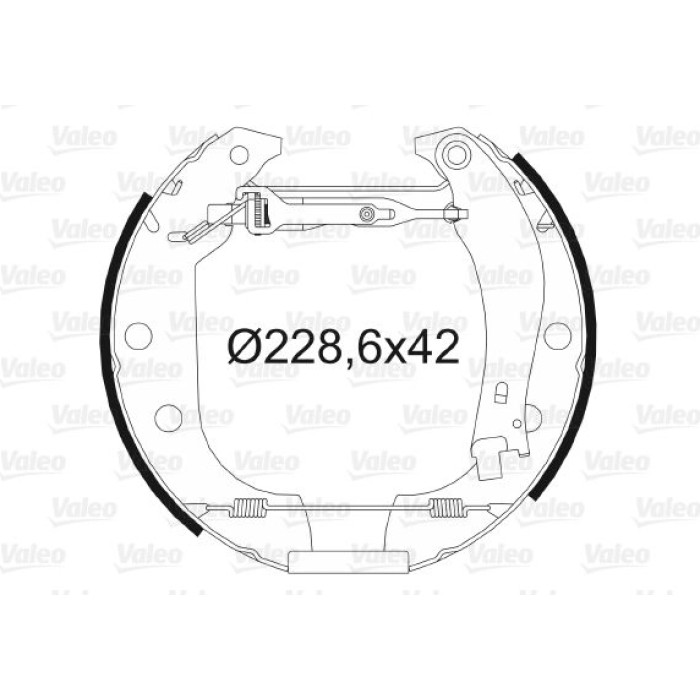 Valeo Bremsbacken 554710 Valeo Bremsbacken 554710