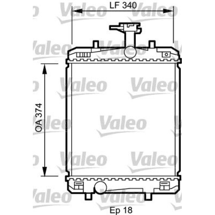 Valeo Motorkühler 735072 Valeo Motorkühler 735072