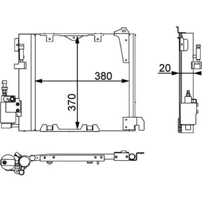 MAHLE Kondensator, Klimaanlage AC 349 000P MAHLE Kondensator, Klimaanlage AC 349 000P