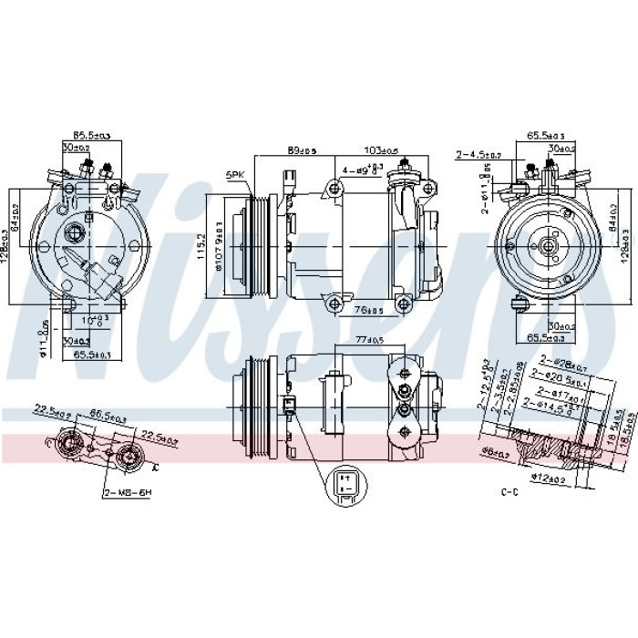 Nissens Klimakompressor PKW 89383 Nissens Klimakompressor PKW 89383