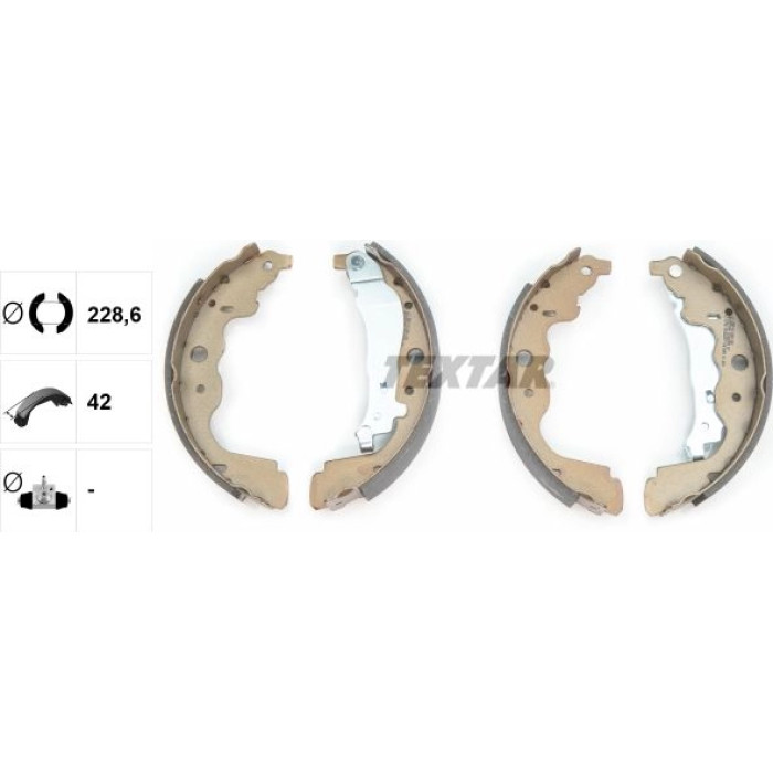 Textar Bremsbackensatz 91069300 Textar Bremsbackensatz 91069300