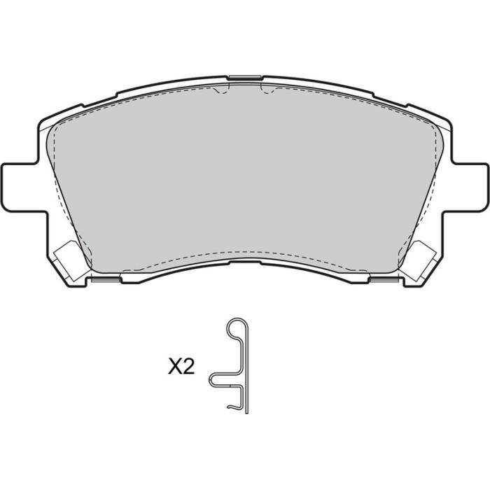 Valeo Bremsbelagsatz 598530 Valeo Bremsbelagsatz 598530