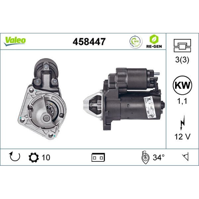 Valeo Anlasser 458447