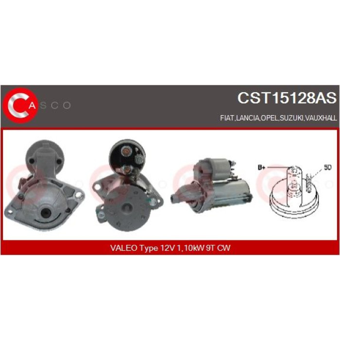 CASCO Anlasser CST15128AS CASCO Anlasser CST15128AS