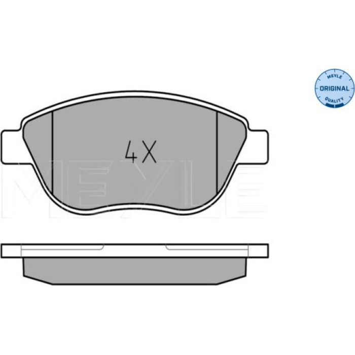 025 237 0819 MEYLE Bremsbelagsatz Fiat Stilo/Doblo 1.8/1.9D