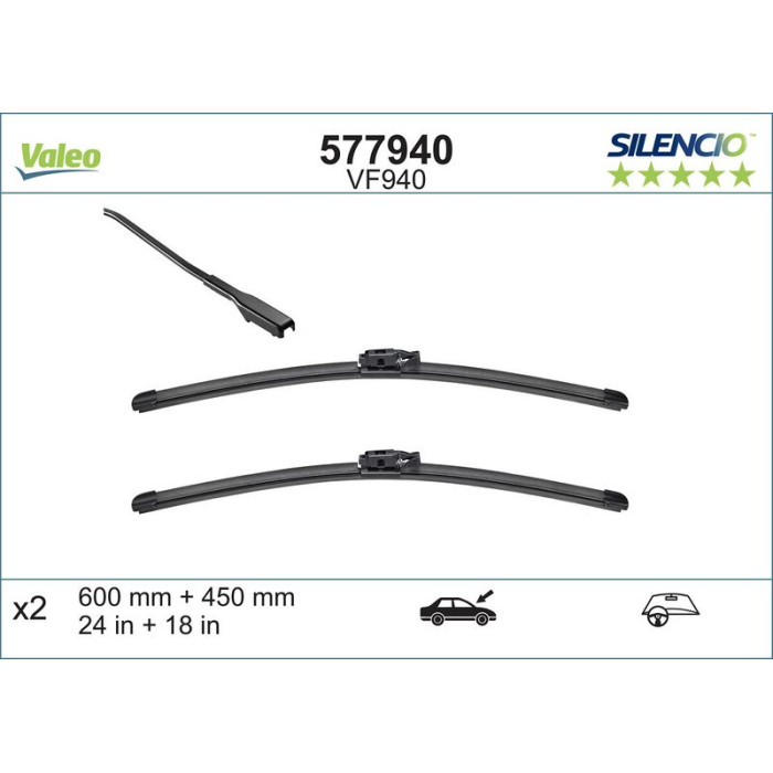 Valeo VM940 Silencio X-Trm LHD 577940 Valeo VM940 Silencio X-Trm LHD 577940