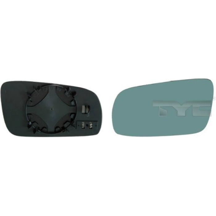 TYC Spiegelglas für Außenspiegel links plan, blau getönt, beheizbar 302-0086-1 OE Nummer 4B0857535 - l TYC Spiegelglas für Außenspiegel links plan, blau getönt, beheizbar 302-0086-1 OE Nummer 4B0857535 - l