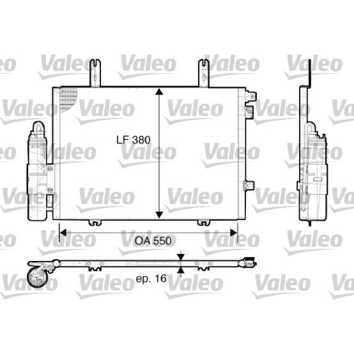 Valeo Klimakondensator 817662 Valeo Klimakondensator 817662