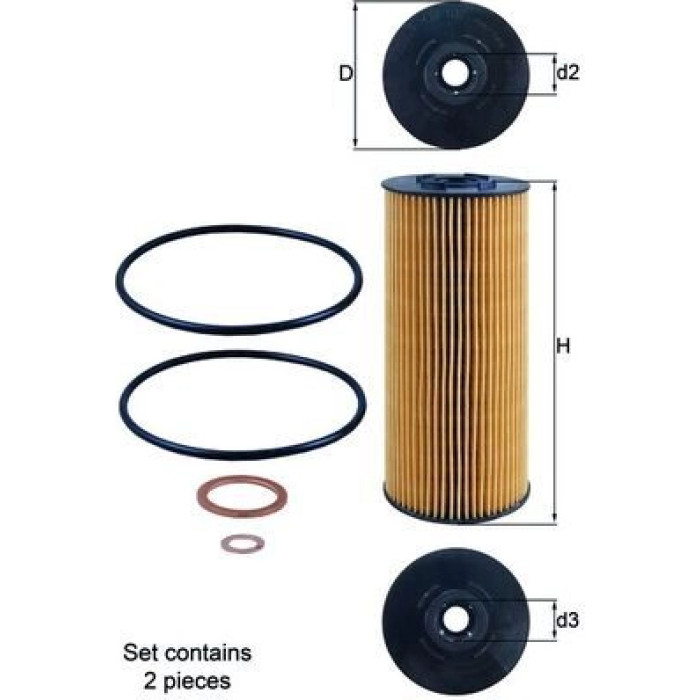 Mahle Original Ölfilter OX 137D1/S Mahle Original Ölfilter OX 137D1/S