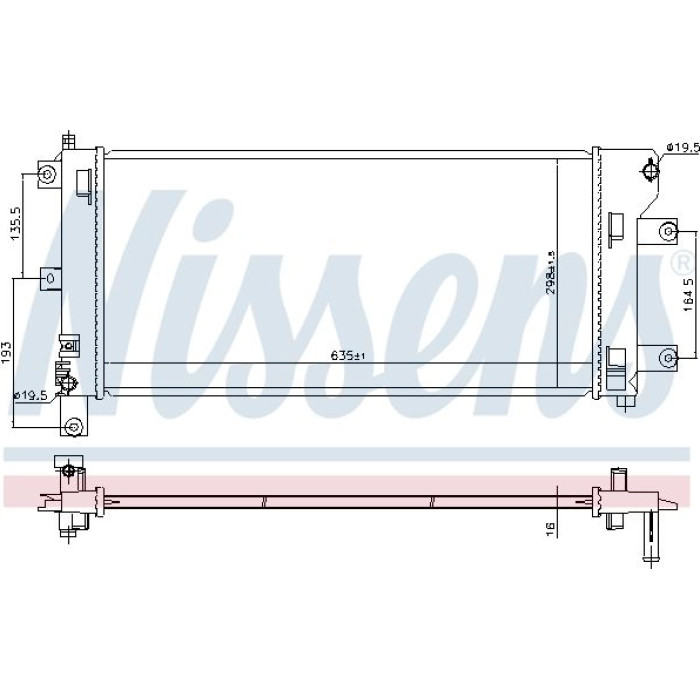 Nissens Wasserkühler PKW 68773 Nissens Wasserkühler PKW 68773