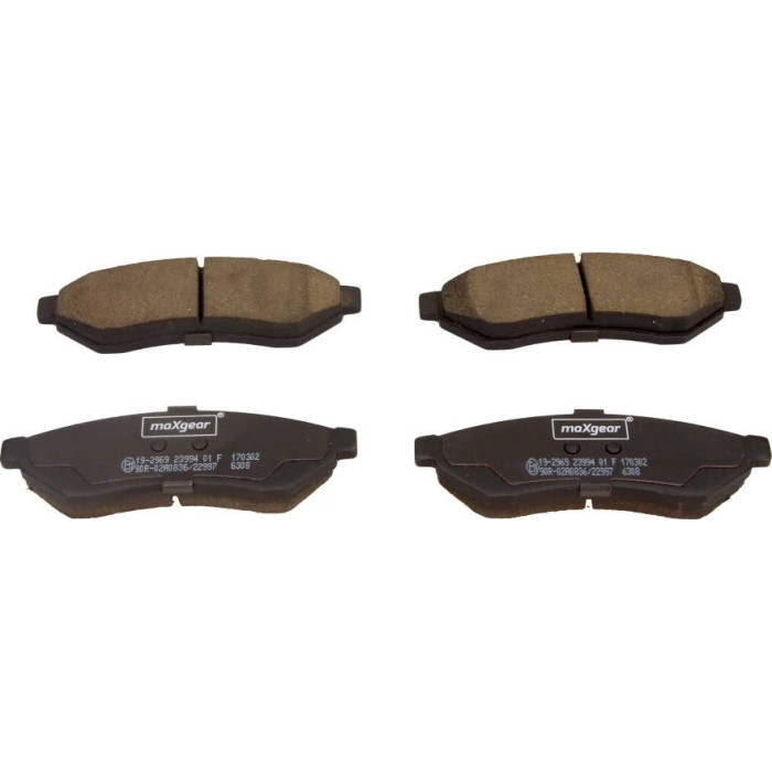 MAXGEAR Bremsbelagsatz 19-2969 Chevrolet Evanda 06 MAXGEAR Bremsbelagsatz 19-2969 Chevrolet Evanda 06