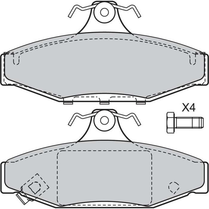 Valeo Bremsbelagsatz 598854
