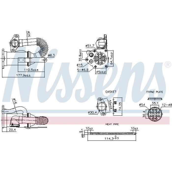 Nissens AGR-Kühler 989453
