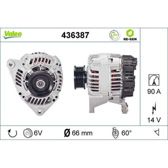 Valeo Lichtmaschine 436387 Valeo Lichtmaschine 436387