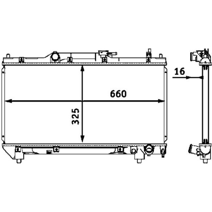 MAHLE Kühler, Motorkühlung CR 544 000S MAHLE Kühler, Motorkühlung CR 544 000S
