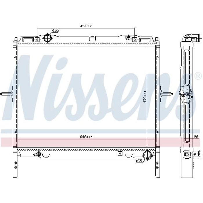Nissens Wasserkühler PKW 66779 Nissens Wasserkühler PKW 66779