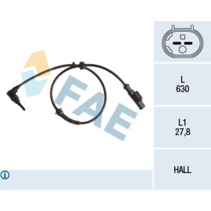 FAE Sensor, Raddrehzahl 78241 FAE Sensor, Raddrehzahl 78241