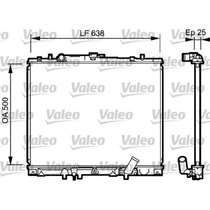 Valeo Motorkühler 734424 Valeo Motorkühler 734424